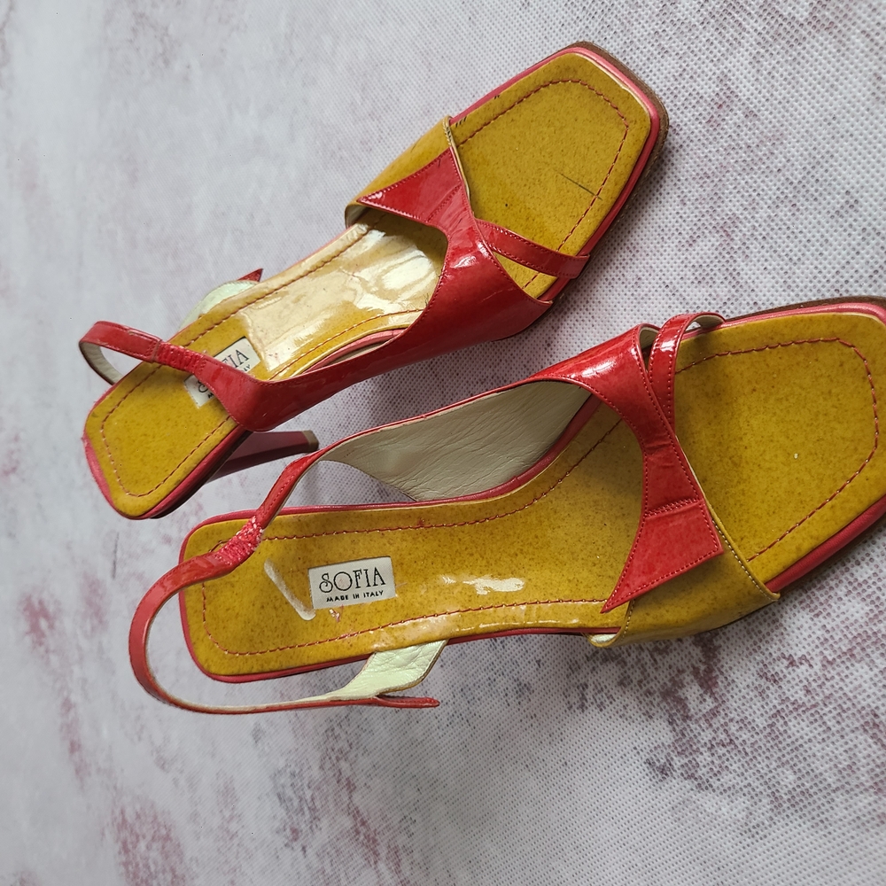 Red and Yellow Women's Sandals